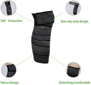 High Quality Cotton Knee <b>Wraps</b> Fitness <b>Gym</b> Workout Heavy Duty Unisex Custom Logo Low MOQ Made Pakistan Powerlifting Knee <b>Wraps</b> - Product Image 3