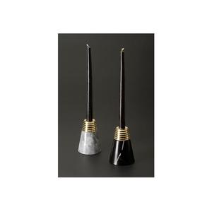 Manufactures and Exporters of Classic Design Tabletop Living Room Decorative <b>Candle</b> Holder Black and White <b>Marble</b> <b>Candle</b> Holder - Product Image 1