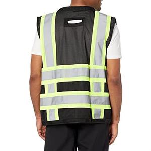 Chaleco de Seguridad Reflectante de Lona y Algodón para Hombre, Profesional, Invernal, Transpirable, Cómodo, con Protección y Visibilidad, Estilo Ropa de Trabajo - Product Image 2