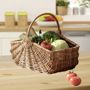 ตะกร้าเก็บของหวายลายสแกลลอปที่จำเป็น ตะกร้าหวายทอที่เป็นมิตรกับสิ่งแวดล้อม สำหรับตกแต่งบนโต๊ะอาหาร จากผู้ผลิตในเวียดนาม - Product Image 5