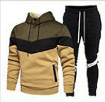 100% coton haute qualité prix de gros hommes deux pièces ensemble jogging Logo personnalisé mode sport fermeture éclair survêtement - Product Image 2