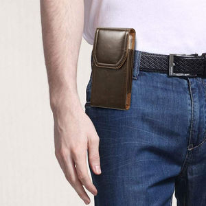 Funda Delgada de Cuero para Teléfono con Soporte para Cinturón, Impermeable, Resistente a Golpes, Compatible con Carga Inalámbrica, Colores Personalizados, Fundas para Teléfonos Móviles - Product Image 6