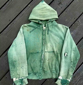 กางเกงสามส่วนของผู้ชายย้อมสีแบบเรียบๆสำหรับฤดูหนาววินเทจผ้าบ็อกซี่ซีดจาง - Product Image 1