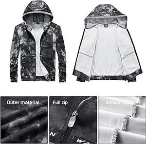 ชุดวอร์มมีฮู้ดสำหรับผู้ชาย, เสื้อผ้าฝ้าย100% น้ำหนักเบาลายพื้นสำหรับกลางแจ้งแบบลำลองมีขนาดแตกต่างกันหน้าหนาว - Product Image 4