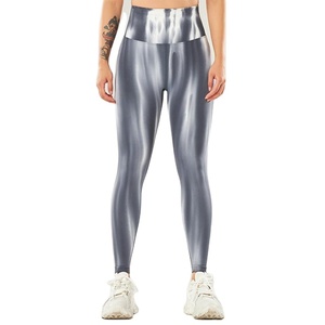 Pantalon d'entraînement sans couture de qualité supérieure pour femmes Leggings de fitness respirants avec impression tie dye inspiré du yoga - Product Image 4