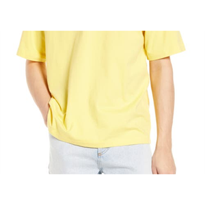 T-Shirt Gialla BP Premium in Cotone Girocollo Stile Hip Hop, Jersey Compresso 180gsm con Design Semplice e Logo Stampato, Taglia XXL - Product Image 3