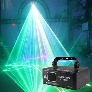 500mw RGB Laser Beam Scanner proiettore DJ Disco scenico effetto luci da ballo per feste Bar Club