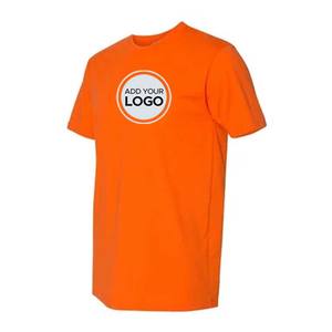 Men's Slim Fit Cotton Crew Neck <b>Undershirt</b> Custom Logo Unisex T Shirts - Product Image 5