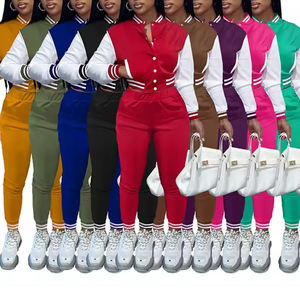 Customize <b>Women</b> <b>Blue</b> 2 Piece Set Clothing Manufacturers Cropped Hoodie Thick Sweatpants Embroidered <b>Hoodies</b> Joggers - Product Image 4