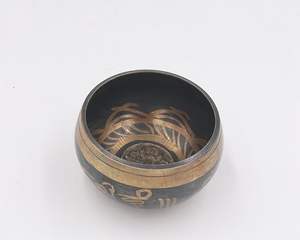 Bols chantants très en laiton laiton de qualité d'exportation pour l'exercice de méditation bol de cuisine bol chantant tibétain en forme multiple - Product Image 2