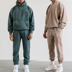 OEM personalizado Unisex 400gsm Sudadera con capucha 2024 para hombre de algodón polar deporte hombres chándal en blanco conjunto de pantalones de chándal de alta calidad y conjunto de Sudadera con capucha - Product Image 1