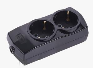 Prise double sans câble, non mise à la terre, 16A 250V, Konza, fabriqué en Turquie - Product Image 2