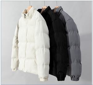 High Street Veste d'hiver personnalisée Puffer pour hommes col montant vêtements d'extérieur décontractés manteaux de haute qualité rembourré hommes vestes imprimées - Product Image 6