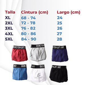 Boxer da Uomo in Cotone Taglia XL, 100% Tessuto Lavorato a Maglia, Traspirante, Opzioni Vita Media e Alta, Design Semplice, Logo sul Girovita - Product Image 3