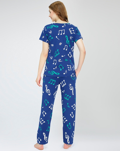 Conjunto de pijama de vacaciones de invierno tejido Spandex de algodón orgánico Ropa de dormir transpirable ligera OEM y ODM Proveedor directo - Product Image 3