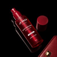 Flacon pulvérisateur cosmétique de luxe rouge 120 ml format pochette pour voyage, emballage de soins de la peau, contenant pour brume raffermissante visage et corps