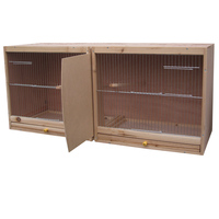 Grande cage à pigeons en bois massif avec plateau coulissant facile à nettoyer, idéale pour une utilisation en intérieur avec nichoir pour pigeons