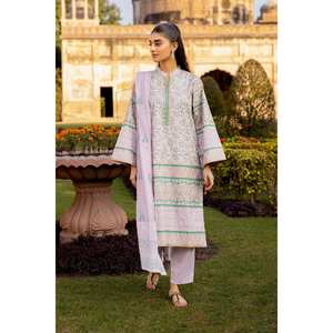 ชุดสูทผ้าลูกฟูกพิมพ์ลาย 3 ชิ้นสำหรับผู้หญิง ตกแต่งกระดุม สไตล์ทางการ - Product Image 4