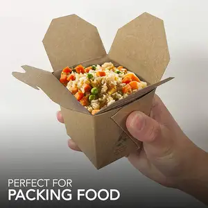 Descartável Take Away Personalizado Chinês Noodle Box Arroz Take Away Container Packing Box