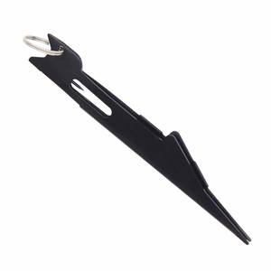 Outil à nœuds de pêche en acier inoxydable, noir personnalisé, pour ligne de pêche et hameçon - Product Image 1