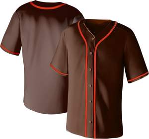 เสื้อทีมเบสบอลระบายอากาศได้ดีเสื้อเจอร์ซีย์ทีมออกแบบได้ตามต้องการมีสไตล์ - Product Image 1