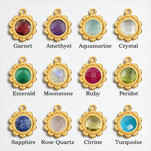 Round Flower Design Handmade Clear Quartz Gemstone Gold Plated Charm <b>Pendant</b> DIY Jewelry 925 Silver Charm <b>Pendant</b> <b>For</b> Women - Product Image 2