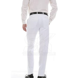 Pantalon habillé coupe ajustée pour hommes vente en gros pantalon habillé de haute qualité confortable pas cher sur mesure pour hommes pantalon habillé de haute qualité - Product Image 2