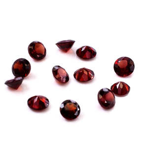 Granat naturel de haute qualité (Quartz) – Pierres rondes calibrées de 4 mm, pierres précieuses rouges en forme de poire, accessoire de bijouterie avec certificat IGI - Product Image 3