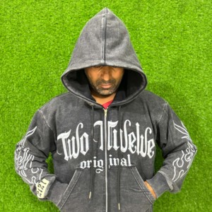 Survêtement en coton 100% uni à capuche, élastique, ajusté, décontracté, tendance, pour adultes, jogging - Product Image 6