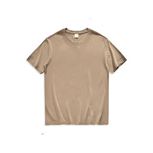 T-shirt 100% coton personnalisé de haute qualité avec impression de logo T-shirt à manches pour hommes imprimé en gros pour hommes et femmes T-shirt lavé - Product Image 5