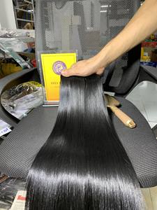 Grado 15A Remy Hair Raw Sin procesar Hueso sedoso Cutícula recta Alineada Paquetes de cabello vietnamita Extensiones de cabello al por mayor - Product Image 4