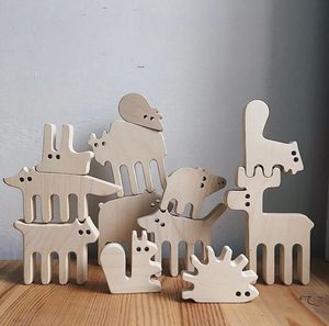 Juego de Juguetes de Madera para Apilar en Forma de Pato, Bloques de Construcción Educativos para Niños Pequeños de 2 a 4 Años, Unisex, Tema de la Naturaleza - Product Image 4