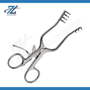 Retractor Weitlander de 3-4 Dientes, 135 mm de Largo, Punta Roma, 2-3 Dientes, Acero Inoxidable Quirúrgico, Manual, Certificado CE, Instrumentos Hechos en Pakistán - Product Image 2