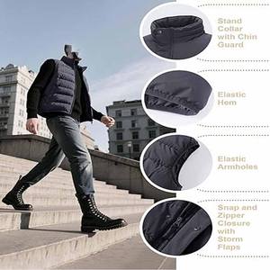 Venta caliente nuevo diseño de calidad superior de los hombres Puffer Bubble Down Jacket Heavyweight Zipper up Bubble Jacket para los hombres - Product Image 6