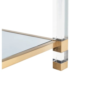 Mobili <span class=keywords><strong>da</strong></span> soggiorno di lusso moderni tavolino <span class=keywords><strong>da</strong></span> caffè con piano <span class=keywords><strong>in</strong></span> <span class=keywords><strong>vetro</strong></span> <span class=keywords><strong>temperato</strong></span> a 4 gambe <span class=keywords><strong>in</strong></span> acciaio inossidabile spazzolato con contenitore - Product Image 5