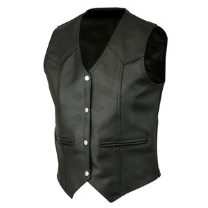 Chaleco de Cuero para Motociclista, Modelo 2026, Cuero Vacuno, Venta al Por Mayor - Product Image 3