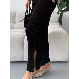 Skirt Sweater <b>Knit</b> <b>Set</b> 1558 - Black - Product Image 4