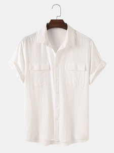 เสื้อเชิ้ตแขนยาวลายสก๊อตคลาสสิกสำหรับผู้ชายเสื้อเชิ้ตลายตารางแขนยาวมีกระเป๋าหน้าอก - Product Image 4