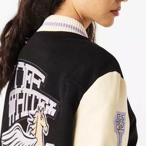 2025 <b>Women</b> Letterman <b>Jackets</b> All Satin Polyester Hot <b>Bomber</b> Style Ladies Casual Baseball <b>Jackets</b> 2025 New Designs - Product Image 5