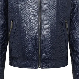 Camisa de piel de cordero genuina para hombre, chaqueta básica Vintage de motorista ajustada con cuello vuelto, camiseta informal para la temporada de otoño - Product Image 2