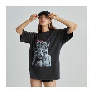 Amriss Acid Washed T-shirts Logo personnalisé Vintage Unisex Wear Global Trend Alert-Bangladesh Trust Tshirts Plus Size Feature - Product Image 1