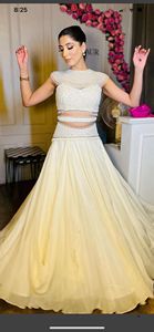 NEW--INDIAN & robe de soirée à perles/séquence brodée sur chemisier et robe LEHENGA de DESIGNER du pakistan = 2023 - Product Image 2