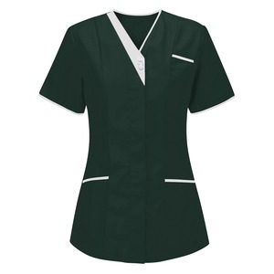 Vêtements médicaux unisexes OEM en gros, respirants, en tissu de rayonne doux, de haute qualité, style personnalisé, logo, anti-boulochage, séchage rapide - Product Image 4