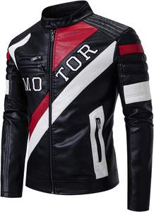 Venta al por mayor última moda hombres chaqueta de cuero de alta calidad de los hombres chaqueta de cuero - Product Image 4