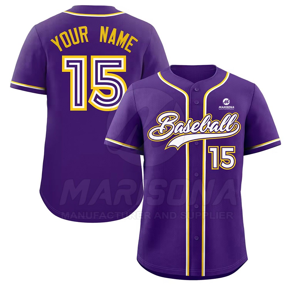 Hot Selling Premium Fabric Baseball Jersey New Design Baseball Jersey Solid Color Baseball Jersey
