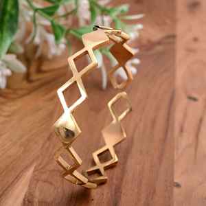 กำไลข้อมือทองเหลืองทรงเรขาคณิตสไตล์โบฮีเมียนทองเหลืองทองสไตล์โบฮีเมียนที่ทันสมัยดีไซน์แบบเปิดสำหรับงานเลี้ยงเครื่องประดับแฟชั่นไอเดียของขวัญ - Product Image 3