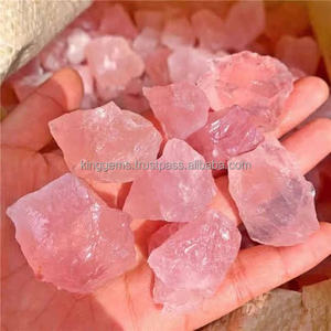 Meilleure vente vente en gros cristal naturel ROSE QUART pierre brute pour REIKI guérison méditation ROSE QUARTZ brut pierre tombée - Product Image 5