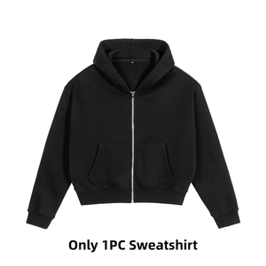 Ensemble de survêtement décontracté pour homme, automne-hiver, de haute qualité, pantalon à cordon de serrage, coupe régulière, taille plus, uni, sportif - Product Image 6