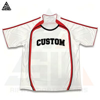 Camisetas de Fútbol Personalizadas Unisex para Adultos, con Logotipo del Equipo Estampado, de Malla de Alta Calidad, Ligeras, Antibacterianas y de Secado Rápido