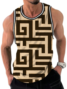 Camiseta sin mangas de alta calidad al por mayor mejor diseño camiseta sin mangas para hombre - Product Image 3